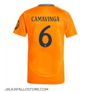 Real Madrid Eduardo Camavinga #6 Vieraspaita 2024-25 Lyhythihainen